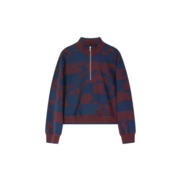 Printed Zipped Sweatshirt