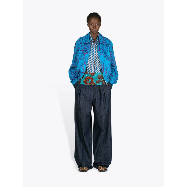 Dries Van Noten Reversible Cotton Blouson Top, view 2