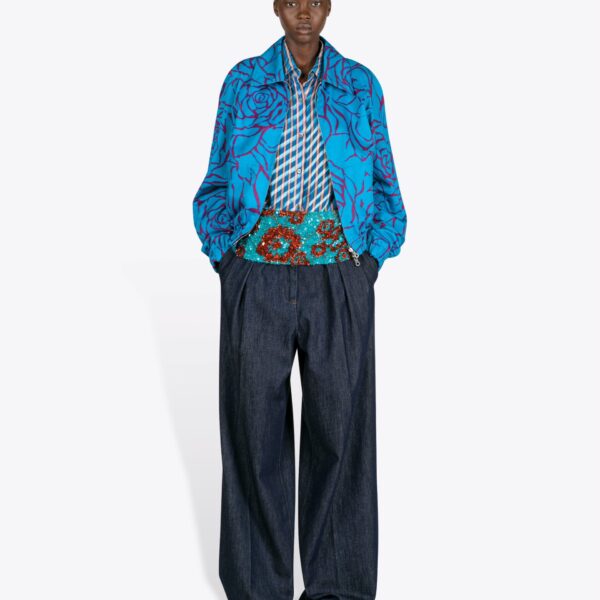 Dries Van Noten Reversible Cotton Blouson - Dries Van Noten Tops - Belgian Fashion Design - Shop at Coveti