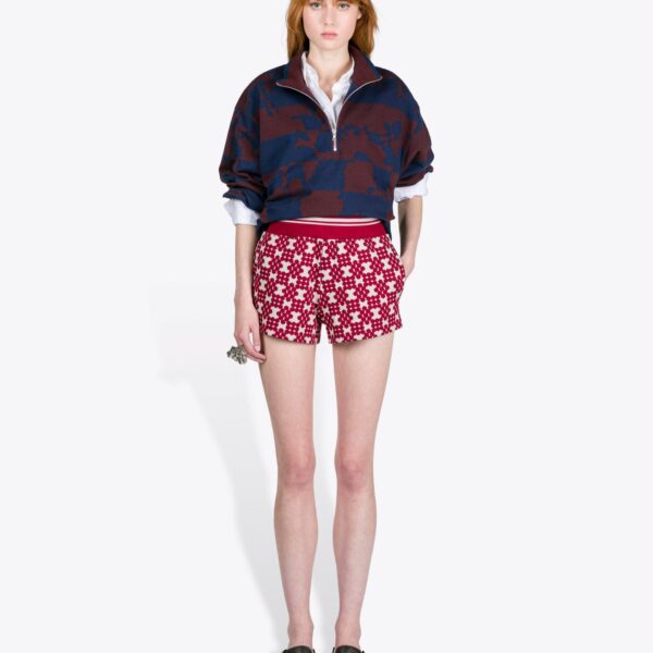 Dries Van Noten Ribbed Jacquard Shorts - Dries Van Noten Shorts - Belgian Fashion Design - Shop at Coveti
