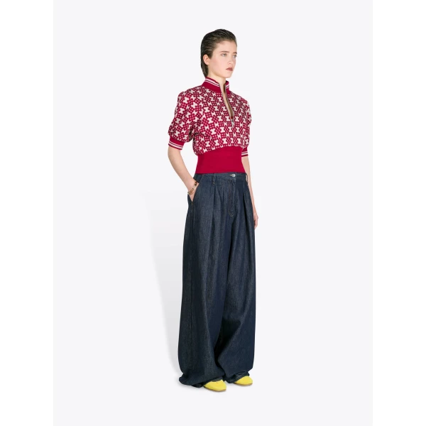 Dries Van Noten Ribbed Jacquard Sweater, view 3