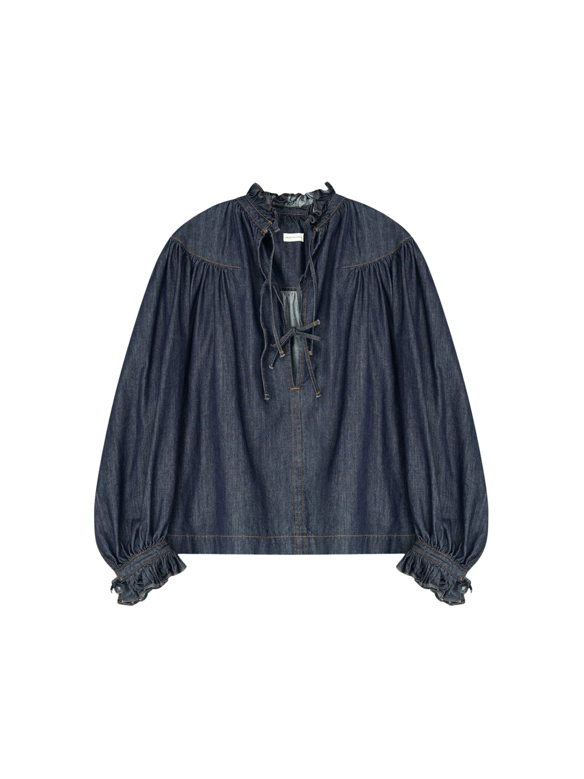 Dries-Van-Noten-Ruffled-Denim-Shirt-scaled68967_nobg Dries Van Noten Ruffled Denim Shirt