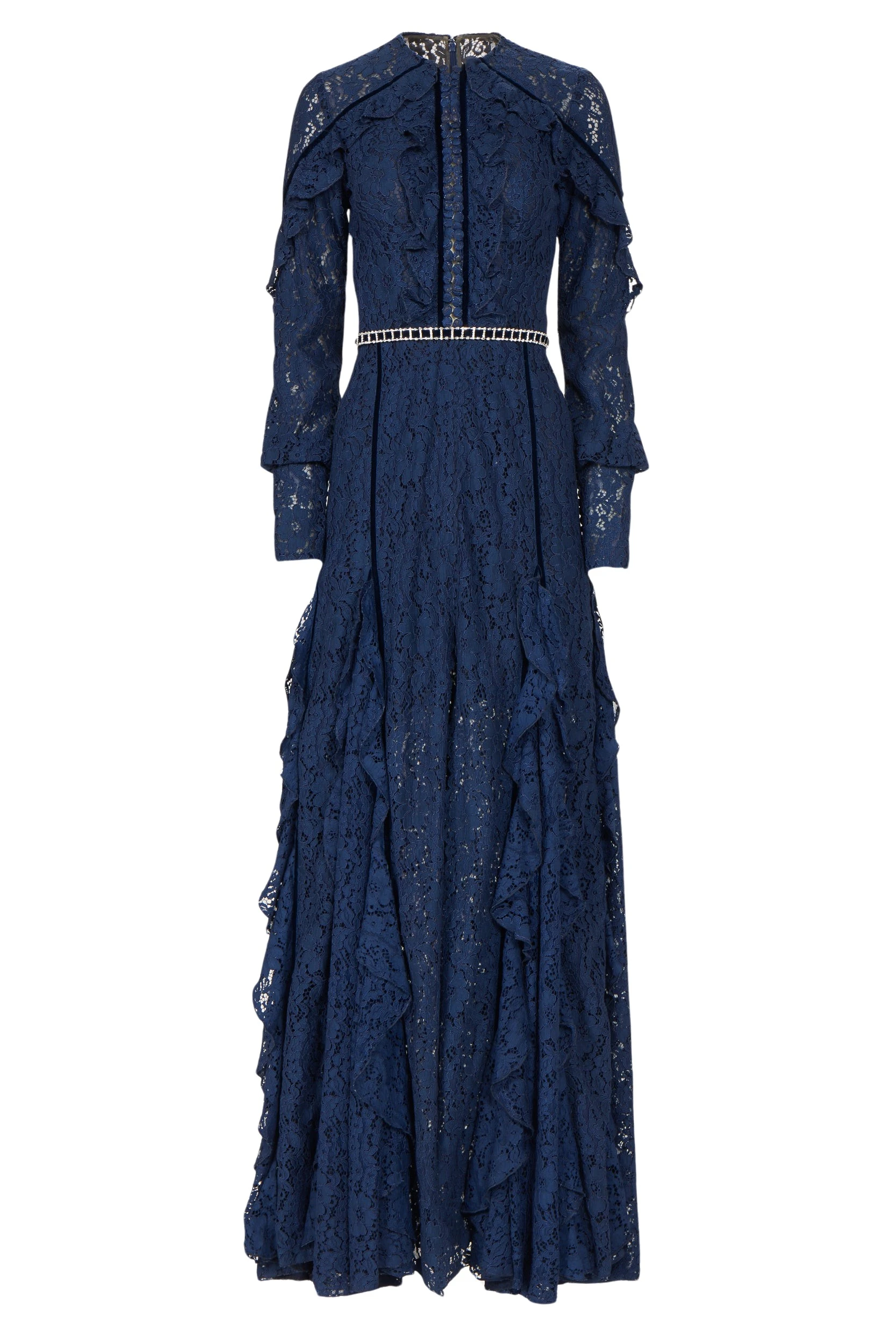 Gianna-Corded-Lace-Gown-Costarellos-Dresses39910_nobg Costarellos Dresses - Romantic Greek Lace - Shop at Coveti