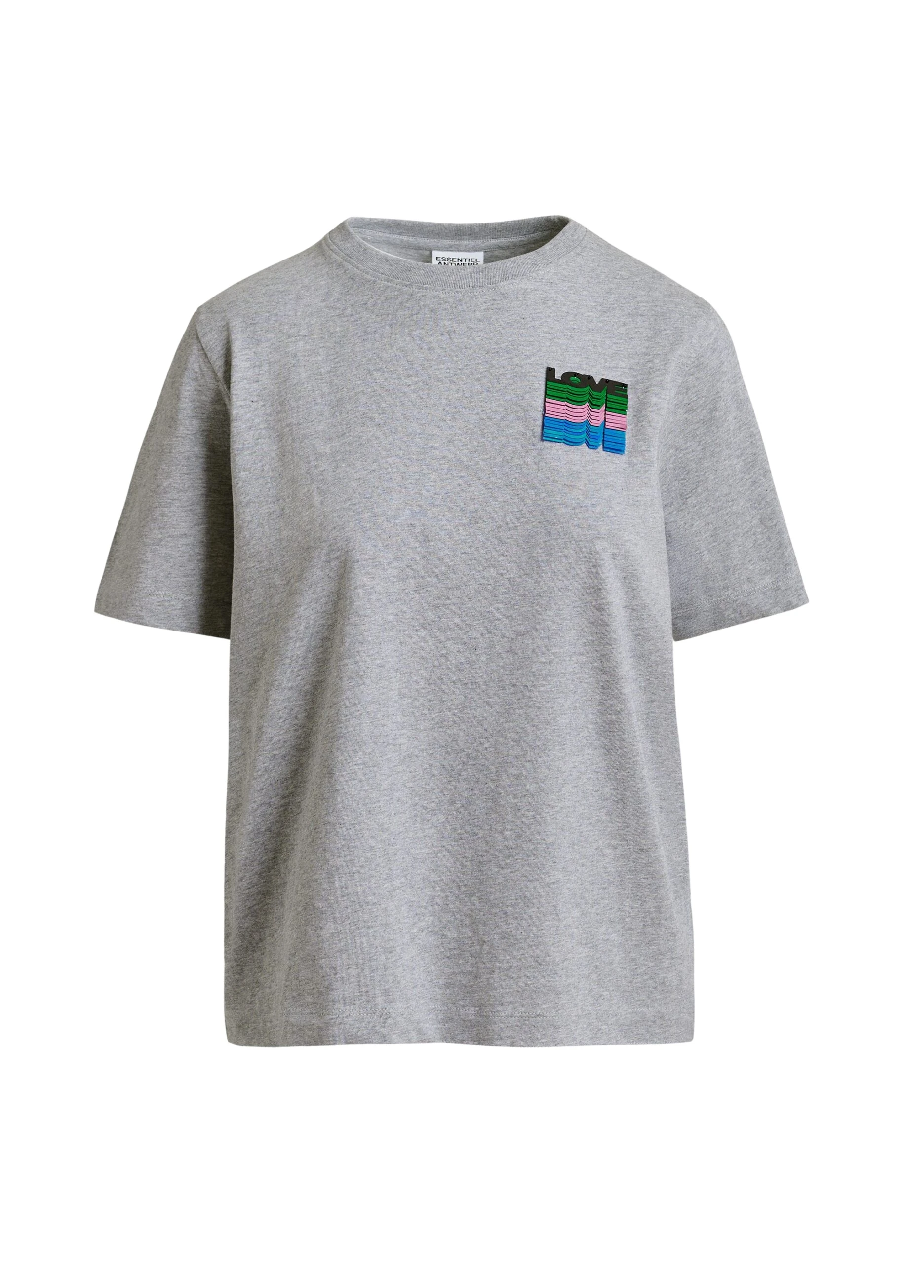 Grey-and-multicolor-cotton-T-shirt-with-sequin-embroidery-Essentiel-Antwerp-Shirts-scaled47934_nobg Essentiel Antwerp Grey and multicolor cotton T-shirt with sequin embroidery - Essentiel Antwerp Shirts - Colorful Belgian Design - Shop at Coveti