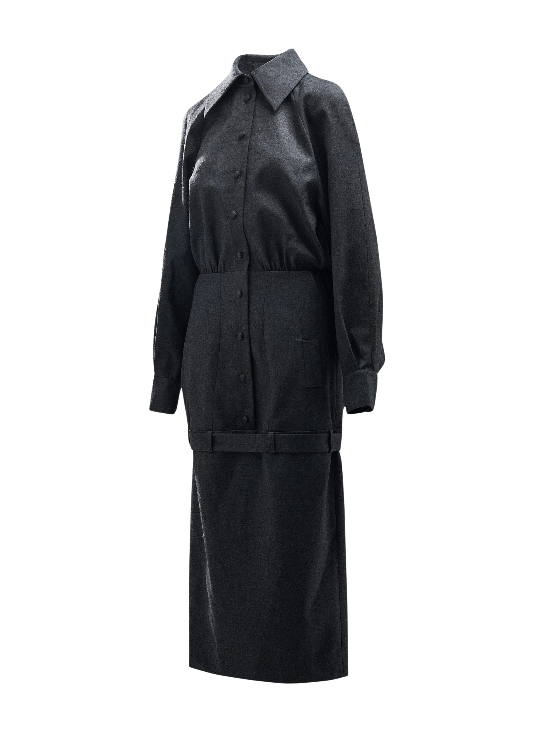 Grey-draped-back-tailored-dress-with-belted-waist-Essentiel-Antwerp-Dresses-scaled44517_nobg Essentiel Antwerp Grey draped-back tailored dress with belted waist - Essentiel Antwerp Dresses - Colorful Belgian Design - Shop at Coveti