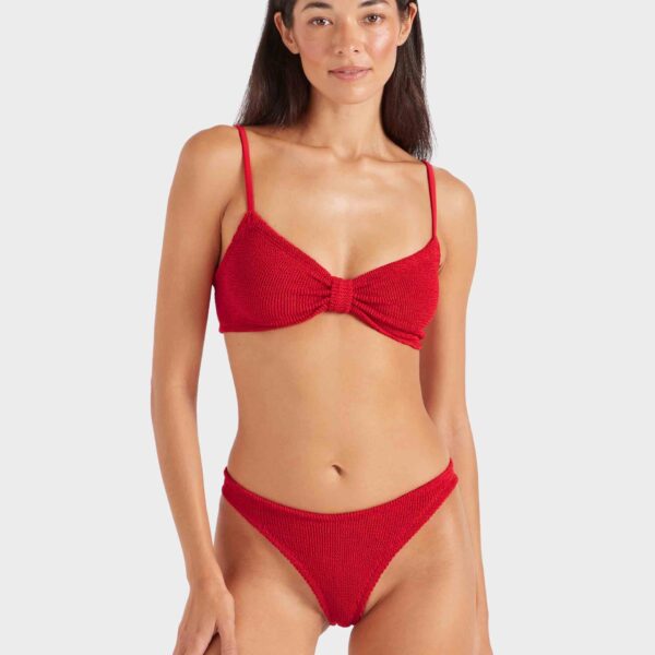 Red - Hunza G Crinkle Swimwear - One Size - Shop at Coveti