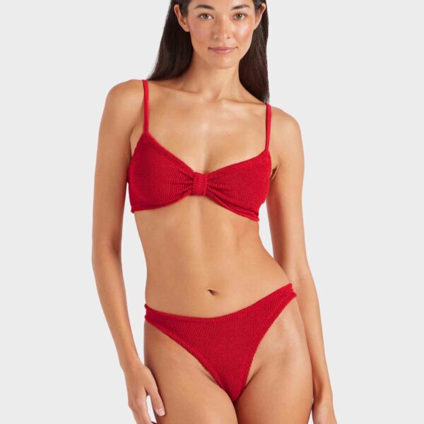 Red - Hunza G Crinkle Swimwear - One Size - Shop at Coveti