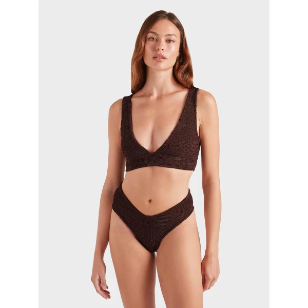 Hunza G Angel Bikini
Metallic Chocolate, view 2