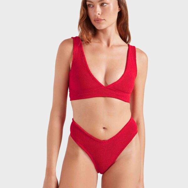 Red - Hunza G Crinkle Swimwear - One Size - Shop at Coveti