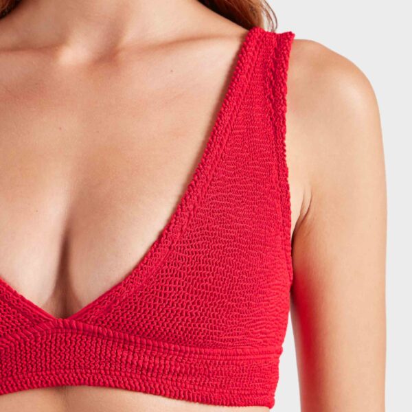 Red - Hunza G Crinkle Swimwear - One Size - Shop at Coveti