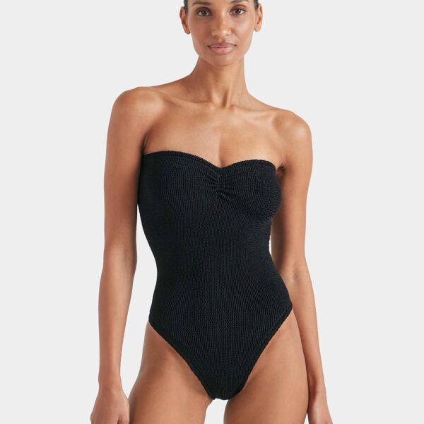 Black - Hunza G Crinkle Swimwear - One Size - Shop at Coveti