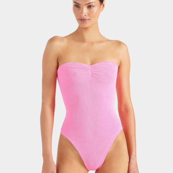 Bubblegum - Hunza G Crinkle Swimwear - One Size - Shop at Coveti