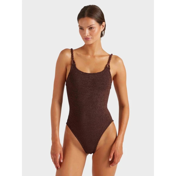 Hunza G Camille Swim
Metallic Chocolate, view 2