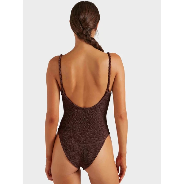 Hunza G Camille Swim
Metallic Chocolate, view 3