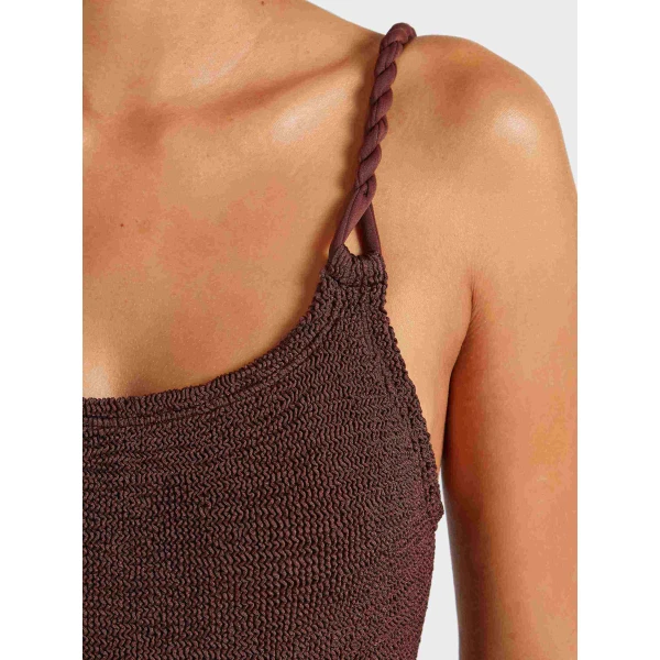 Hunza G Camille Swim
Metallic Chocolate, view 4