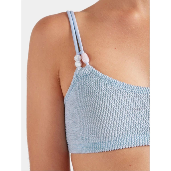 Hunza G Cassie Beaded Bikini
Metallic Ice Blue, view 5