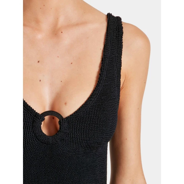 Hunza G Celine Swim With Tonal Hoops
Black, view 4