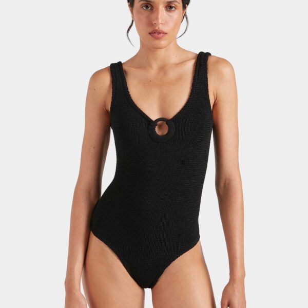 Black - Hunza G Crinkle Swimwear - One Size - Shop at Coveti