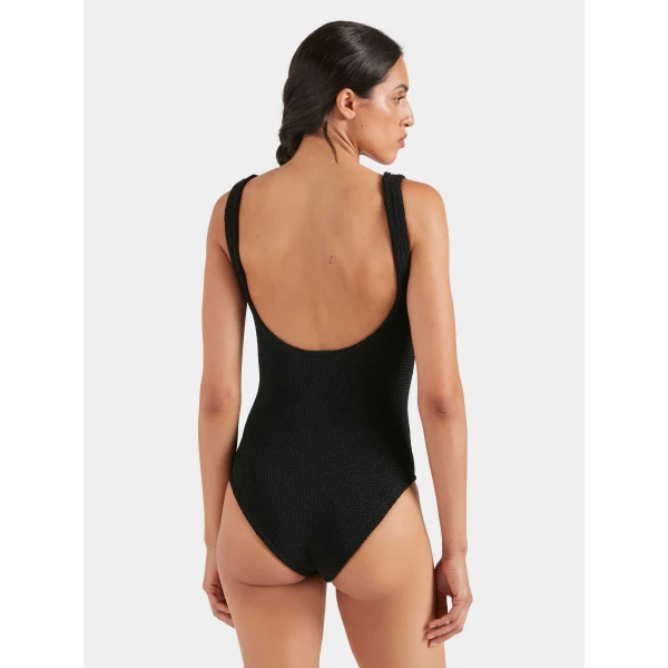 Hunza G Coverage Celine Swim With Tonal Hoops
Black, view 3