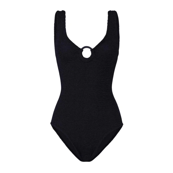 Hunza G Coverage Celine Swim With Tonal Hoops