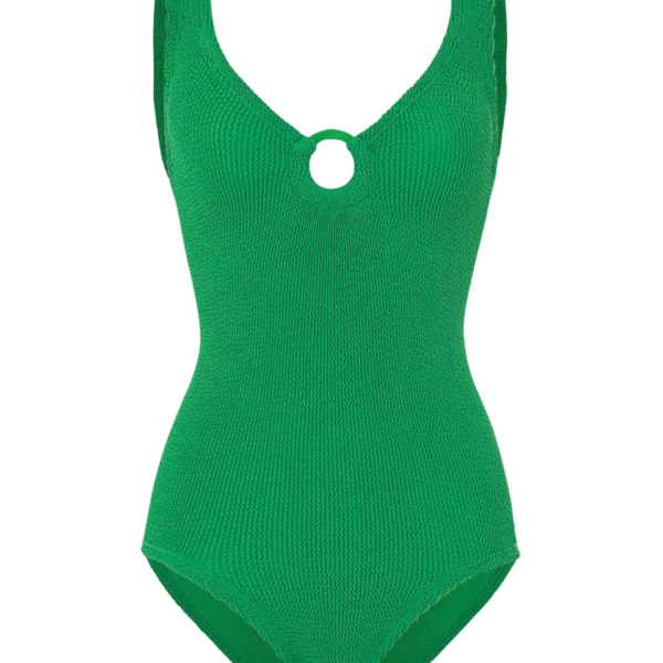 Hunza G Coverage Celine Swim With Tonal Hoops