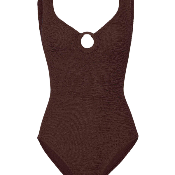 Hunza G Coverage Celine Swim With Tonal Hoops