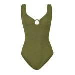 Hunza G Coverage Celine Swim With Tonal Hoops