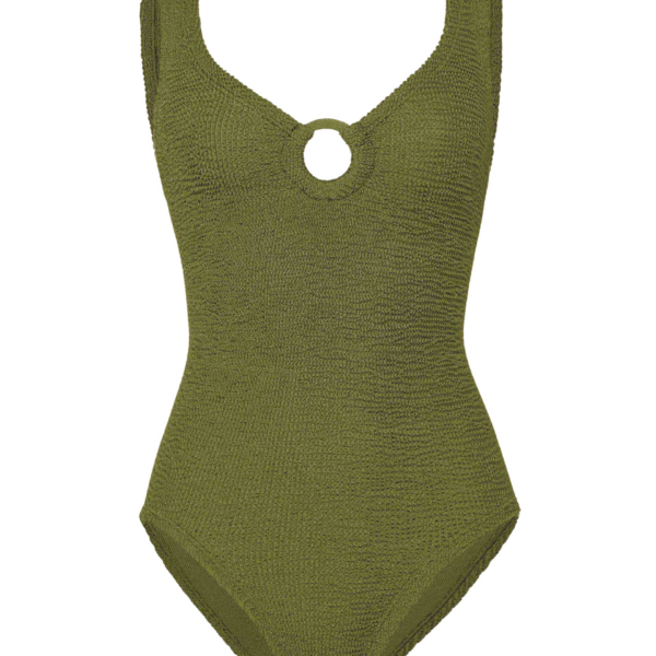 Hunza G Coverage Celine Swim With Tonal Hoops