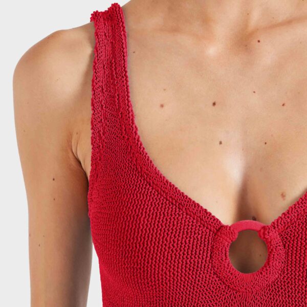 Red - Hunza G Crinkle Swimwear - One Size - Shop at Coveti