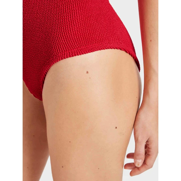 Hunza G Coverage Celine Swim With Tonal Hoops
Red, view 5
