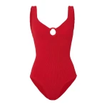 Hunza G Coverage Celine Swim With Tonal Hoops