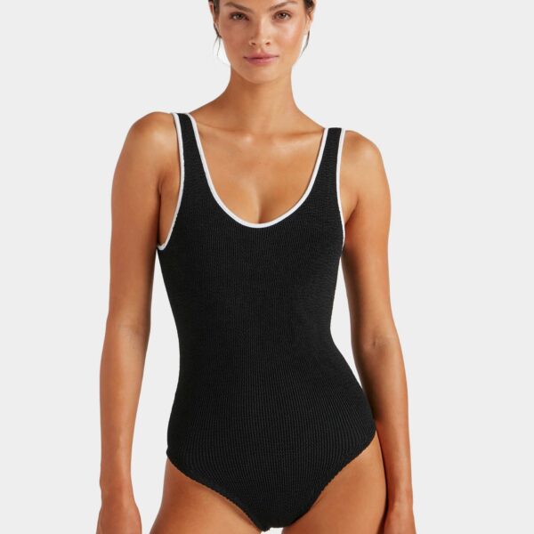 Black - Hunza G Crinkle Swimwear - One Size - Shop at Coveti