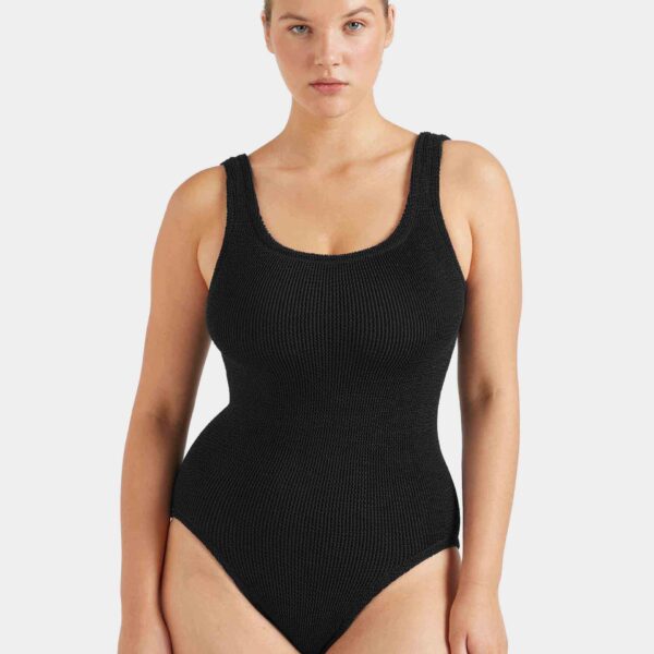 Black - Hunza G Crinkle Swimwear - One Size - Shop at Coveti