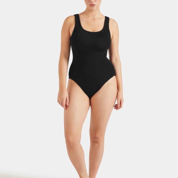 Black - Hunza G Crinkle Swimwear - One Size - Shop at Coveti