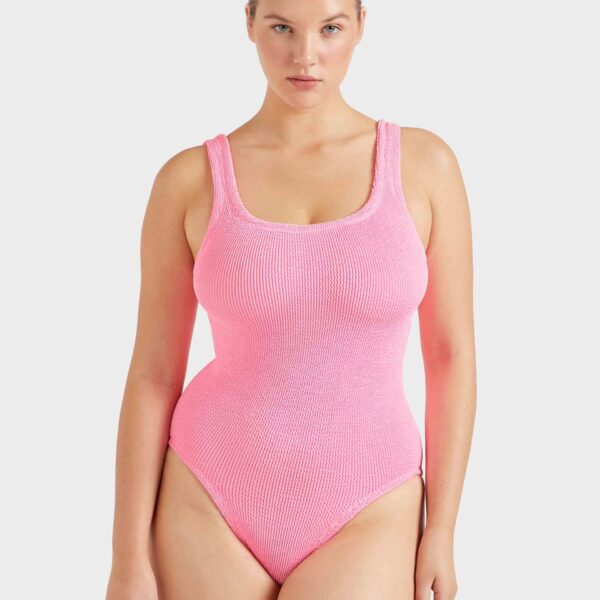 Bubblegum - Hunza G Crinkle Swimwear - One Size - Shop at Coveti