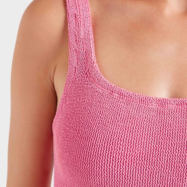 Candy Pink - Hunza G Crinkle Swimwear - One Size - Shop at Coveti