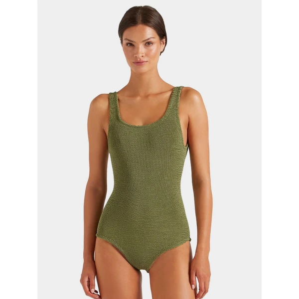 Hunza G Coverage Square Neck Swim
Metallic Moss, view 2