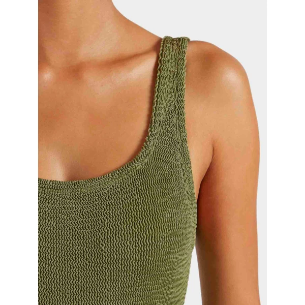 Hunza G Coverage Square Neck Swim
Metallic Moss, view 4