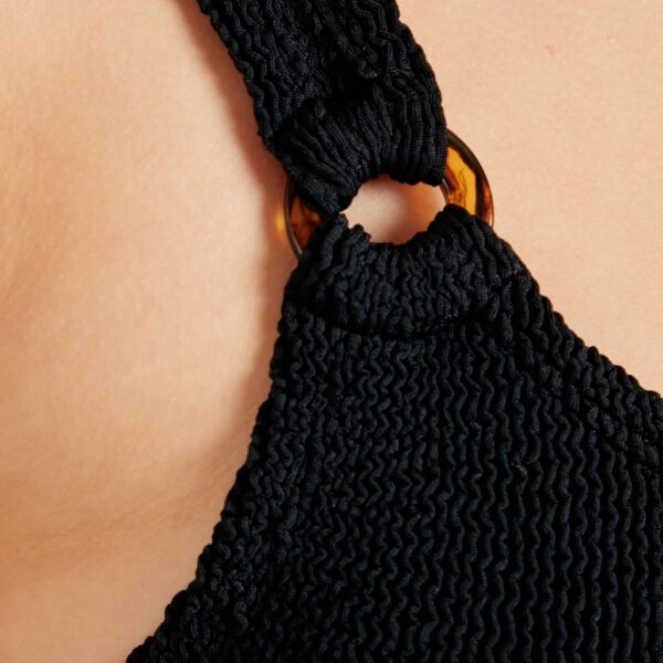 Black - Hunza G Crinkle Swimwear - One Size - Shop at Coveti