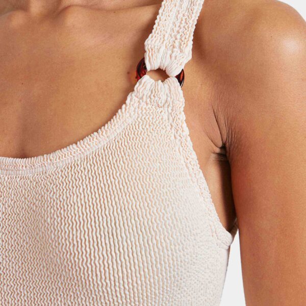 Blush - Hunza G Crinkle Swimwear - One Size - Shop at Coveti