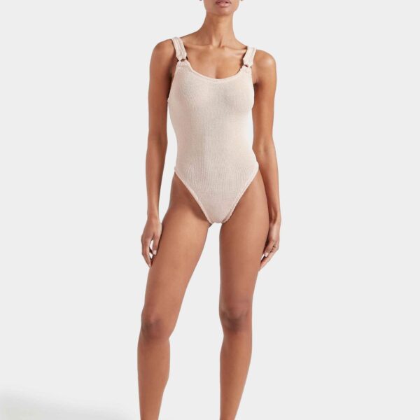 Blush - Hunza G Crinkle Swimwear - One Size - Shop at Coveti