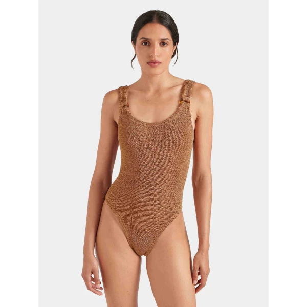 Hunza G Domino Swim
Metallic Cocoa, view 2