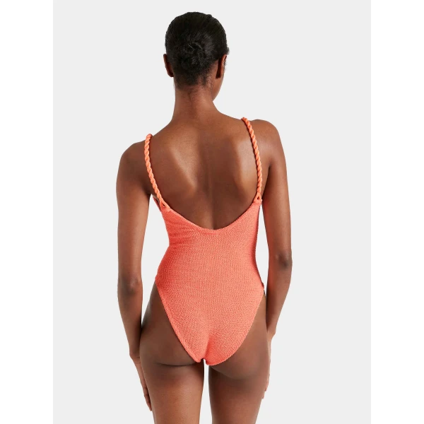 Hunza G For La Samanna, A Belmond Hotel Camille Swim
Metallic Coral, view 3