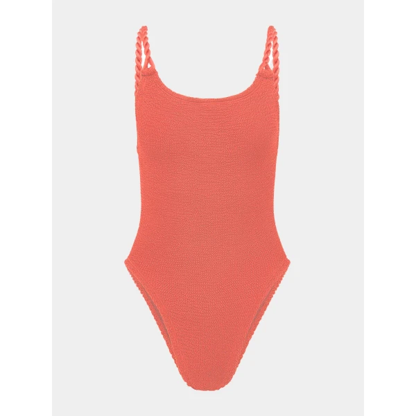 Hunza G For La Samanna, A Belmond Hotel Camille Swim
Metallic Coral