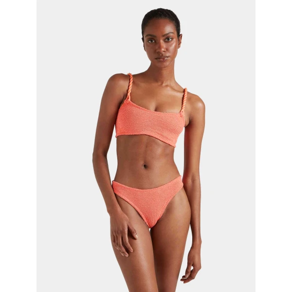 Hunza G For La Samanna, A Belmond Hotel Phoebe Bikini
Metallic Coral, view 2
