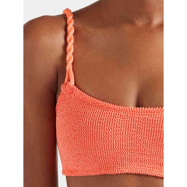 Hunza G For La Samanna, A Belmond Hotel Phoebe Bikini
Metallic Coral, view 4