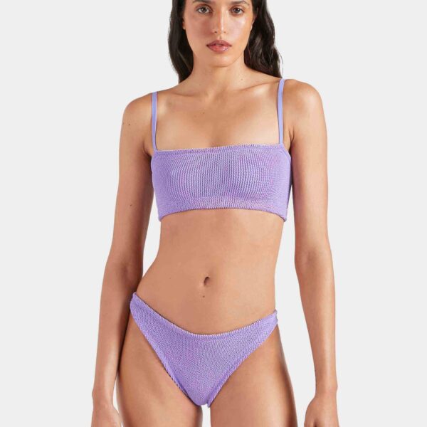 Lilac - Hunza G Crinkle Swimwear - One Size - Shop at Coveti