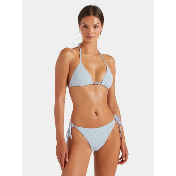 Hunza G Gina Beaded Bikini
Metallic Ice Blue, view 2