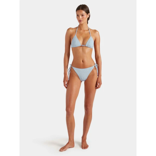 Hunza G Gina Beaded Bikini
Metallic Ice Blue, view 6