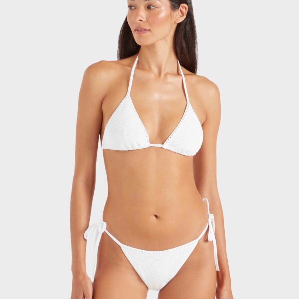 White - Hunza G Crinkle Swimwear - One Size - Shop at Coveti